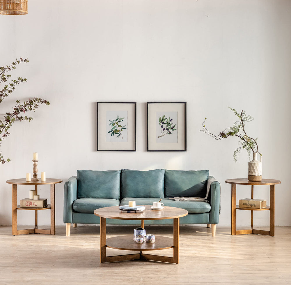 Round End Table with Storage - From Where - 