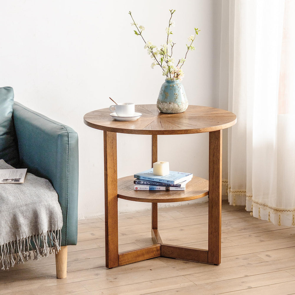 Round End Table with Storage - From Where - 