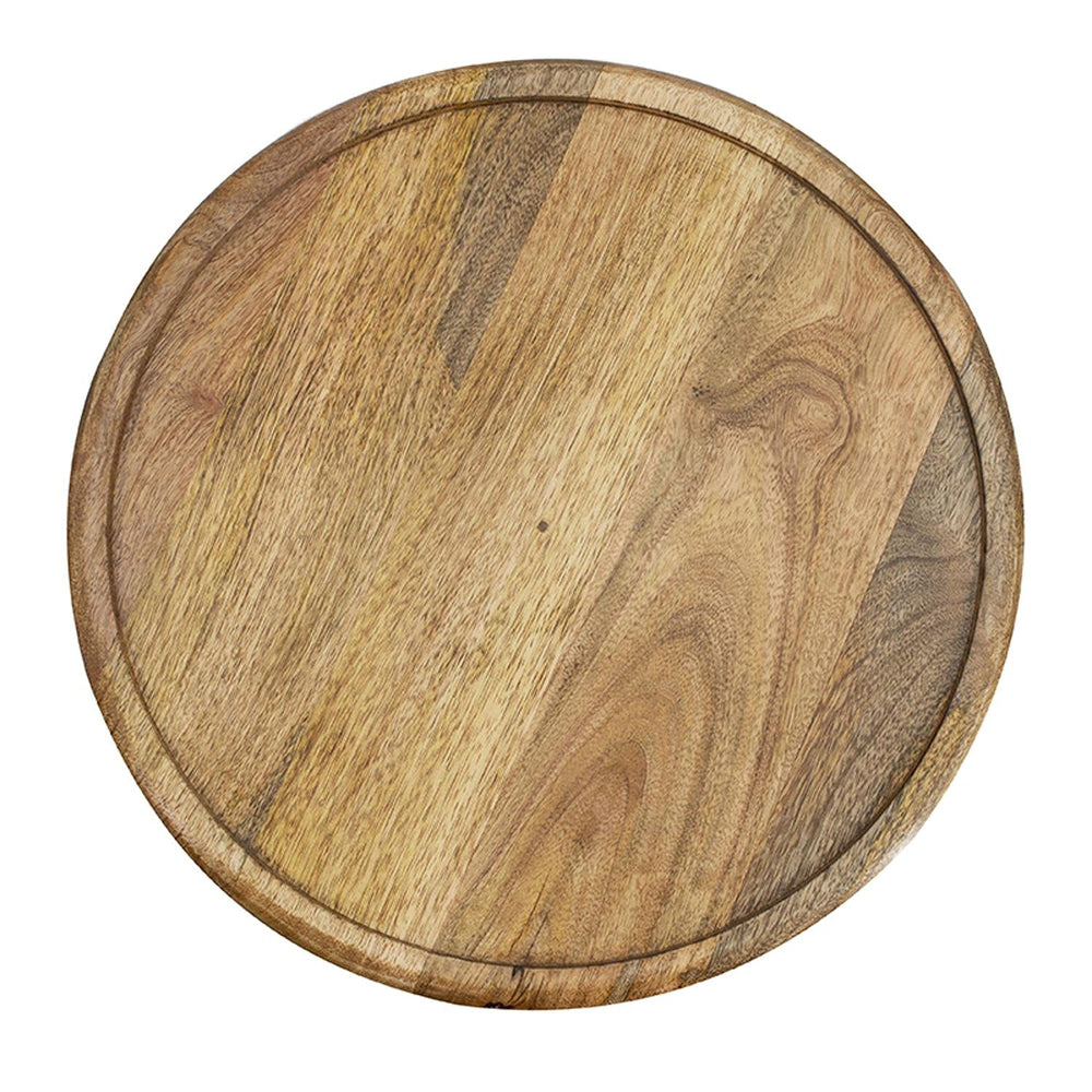 Round Indoor Wooden Nesting Side Tables (Set of 2) - From Where - 