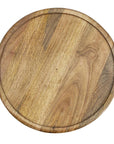 Round Indoor Wooden Nesting Side Tables (Set of 2) - From Where - 
