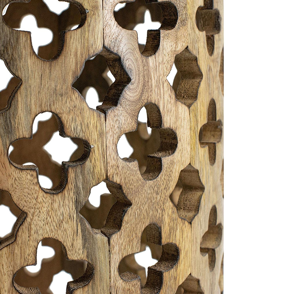 Round Indoor Wooden Nesting Side Tables (Set of 2) - From Where - 