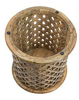 Round Indoor Wooden Nesting Side Tables (Set of 2) - From Where - 