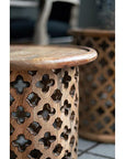 Round Indoor Wooden Nesting Side Tables (Set of 2) - From Where - 