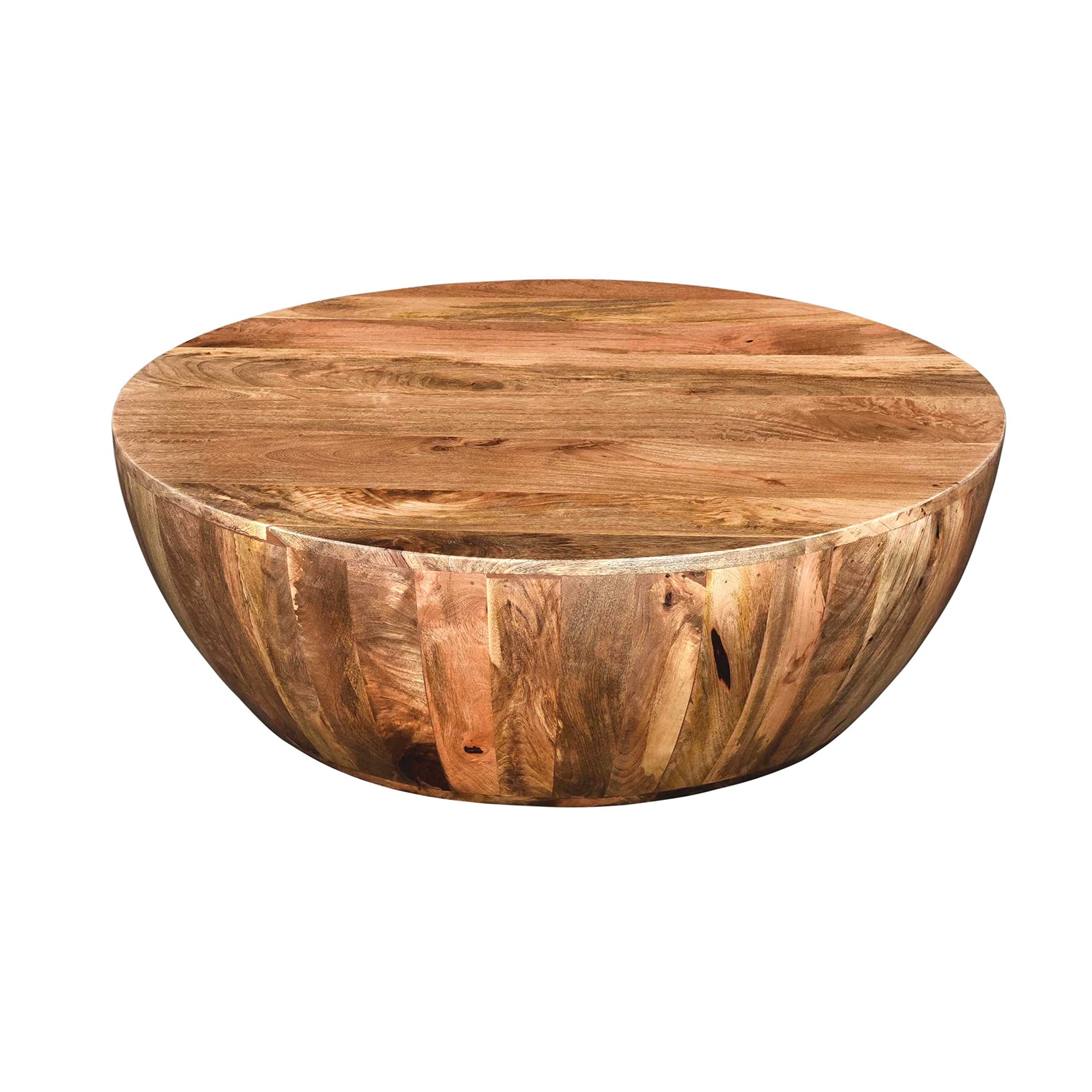 Round Mango Wood Coffee Table - From Where - 