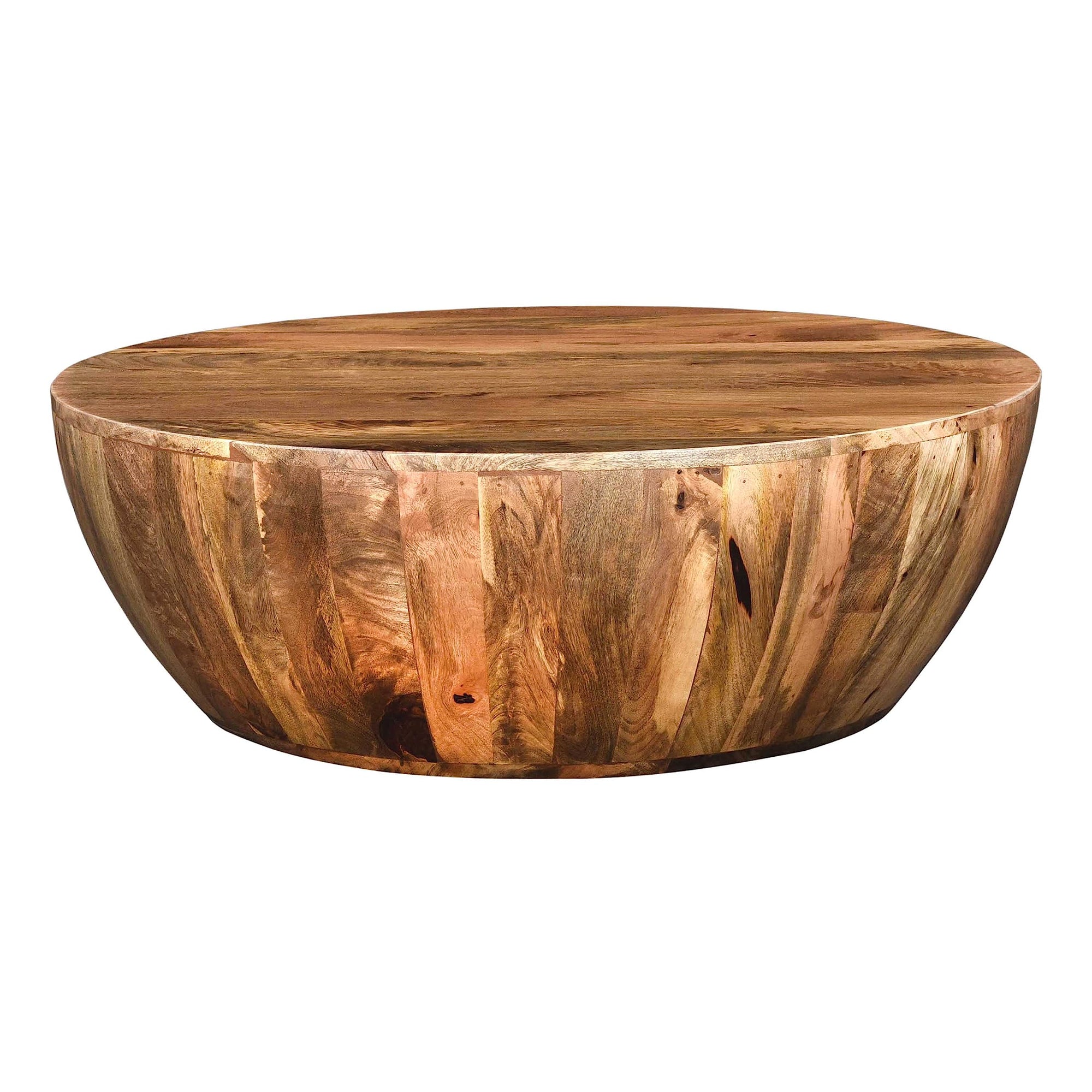 Round Mango Wood Coffee Table - From Where - 