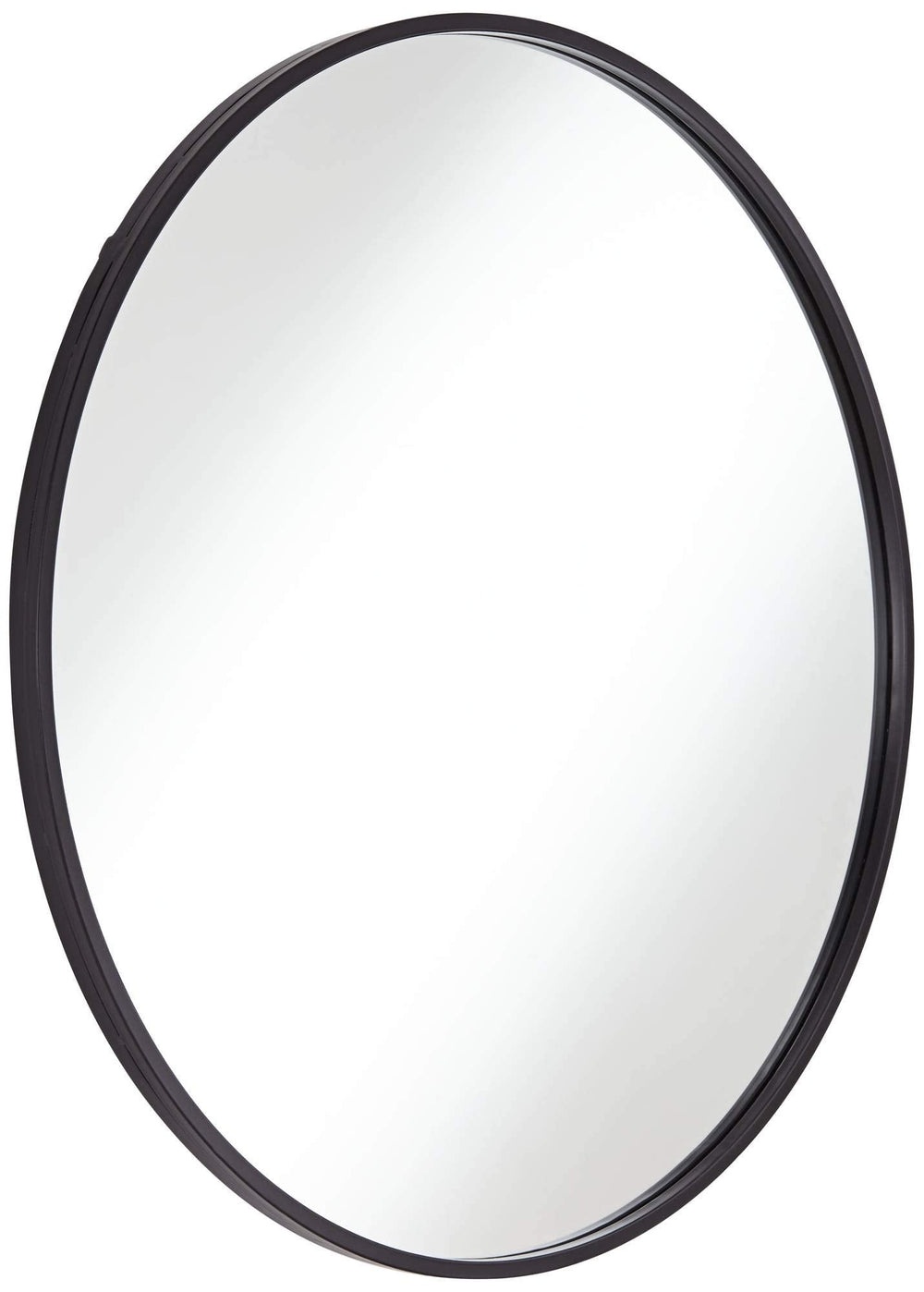 Round Matte Black Vanity Wall Mirror - From Where - 