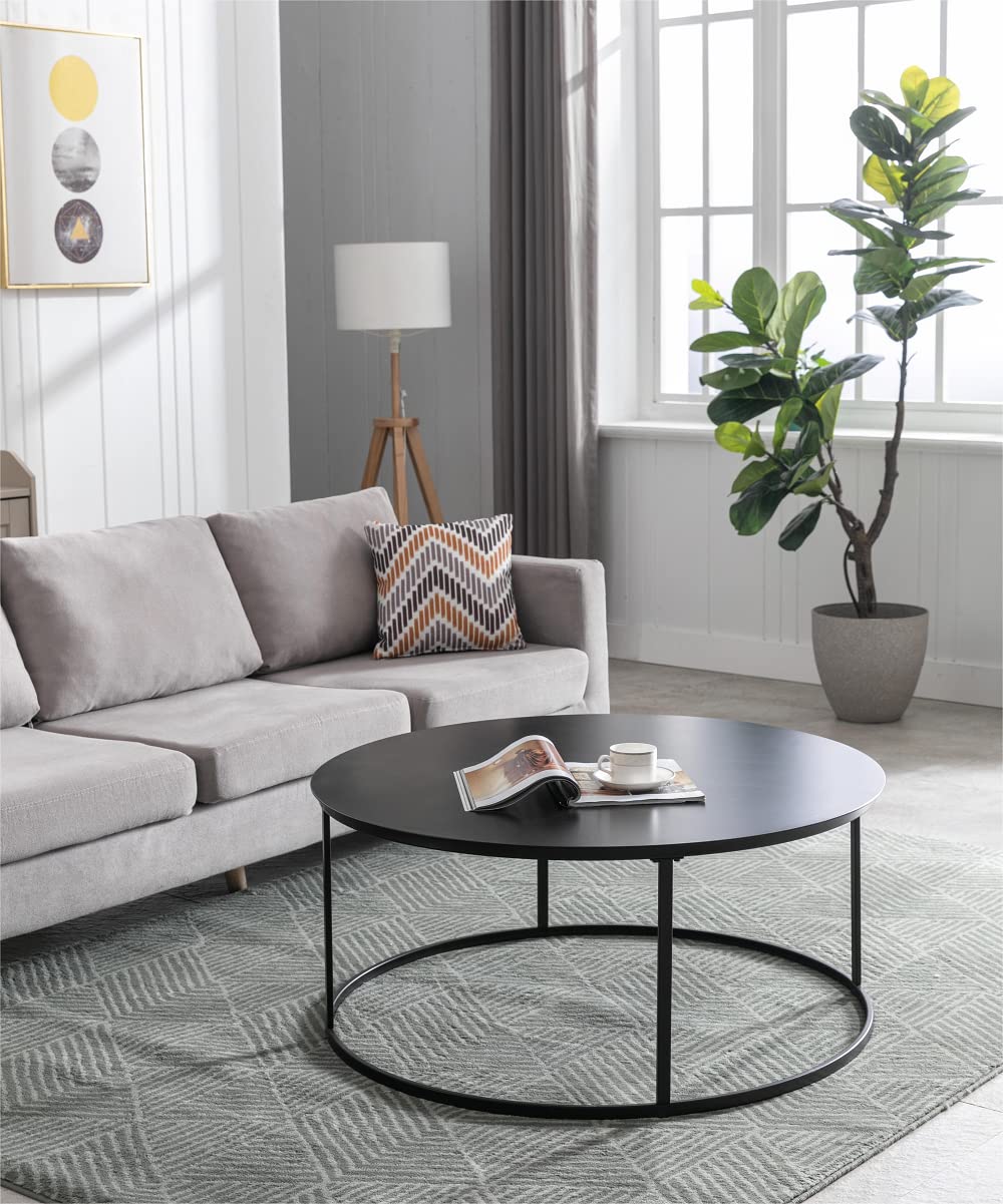 Round Metal Coffee Table - From Where - 