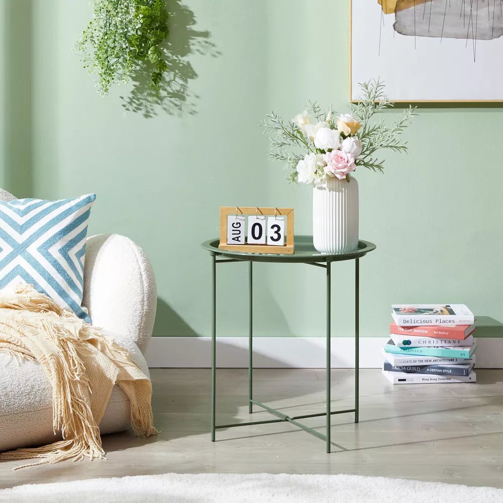 Round Metal End Tables - From Where - 