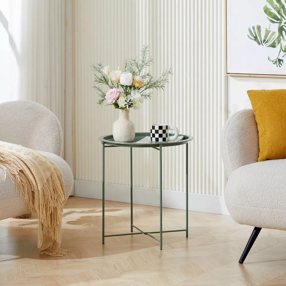 Round Metal End Tables - From Where - 