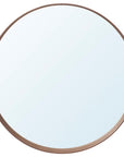 Round Mirror Walnut Veneer - From Where - 