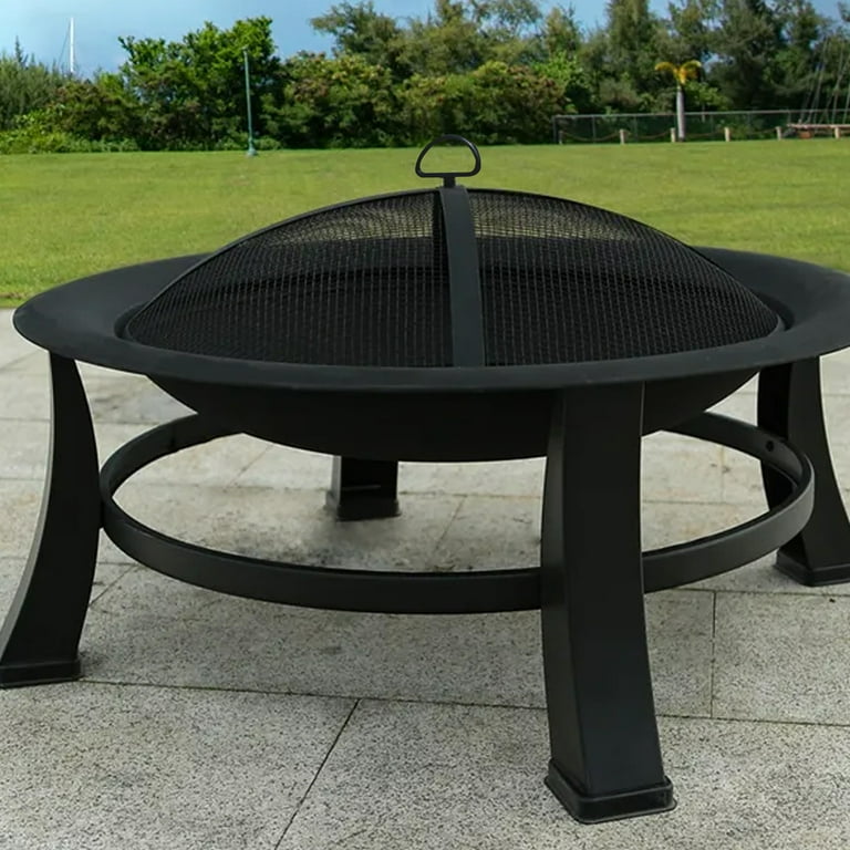 Round Outdoor Wood Burning Fire Pit - From Where - 