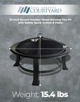 Round Outdoor Wood Burning Fire Pit - From Where - 