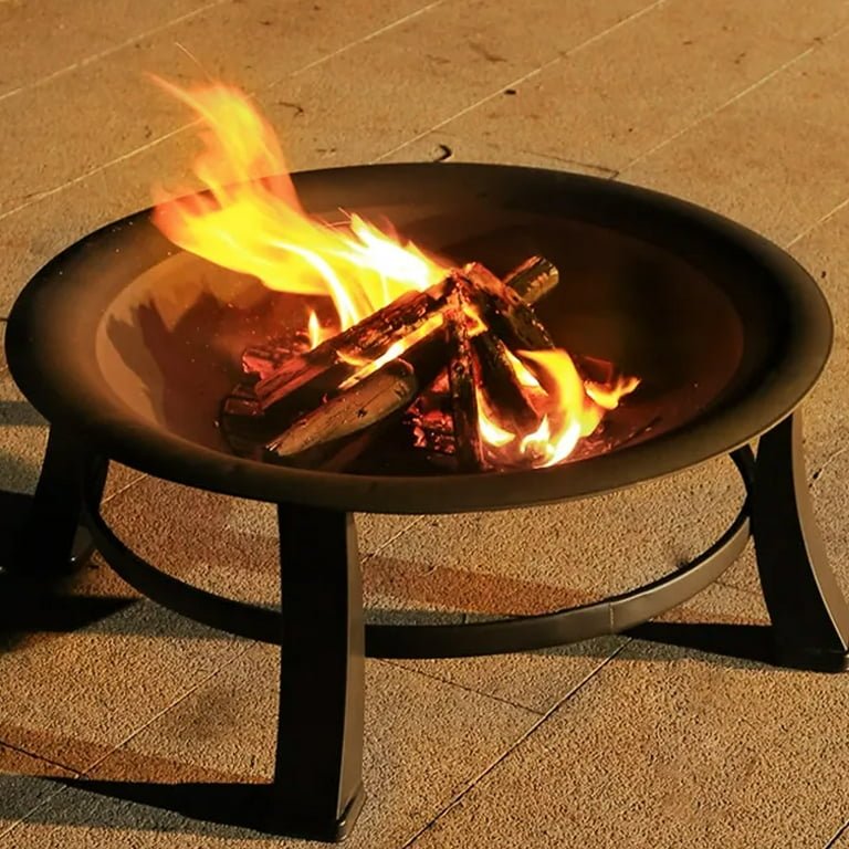 Round Outdoor Wood Burning Fire Pit - From Where - 