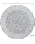 Round Placemat White Set of 4 - From Where - 