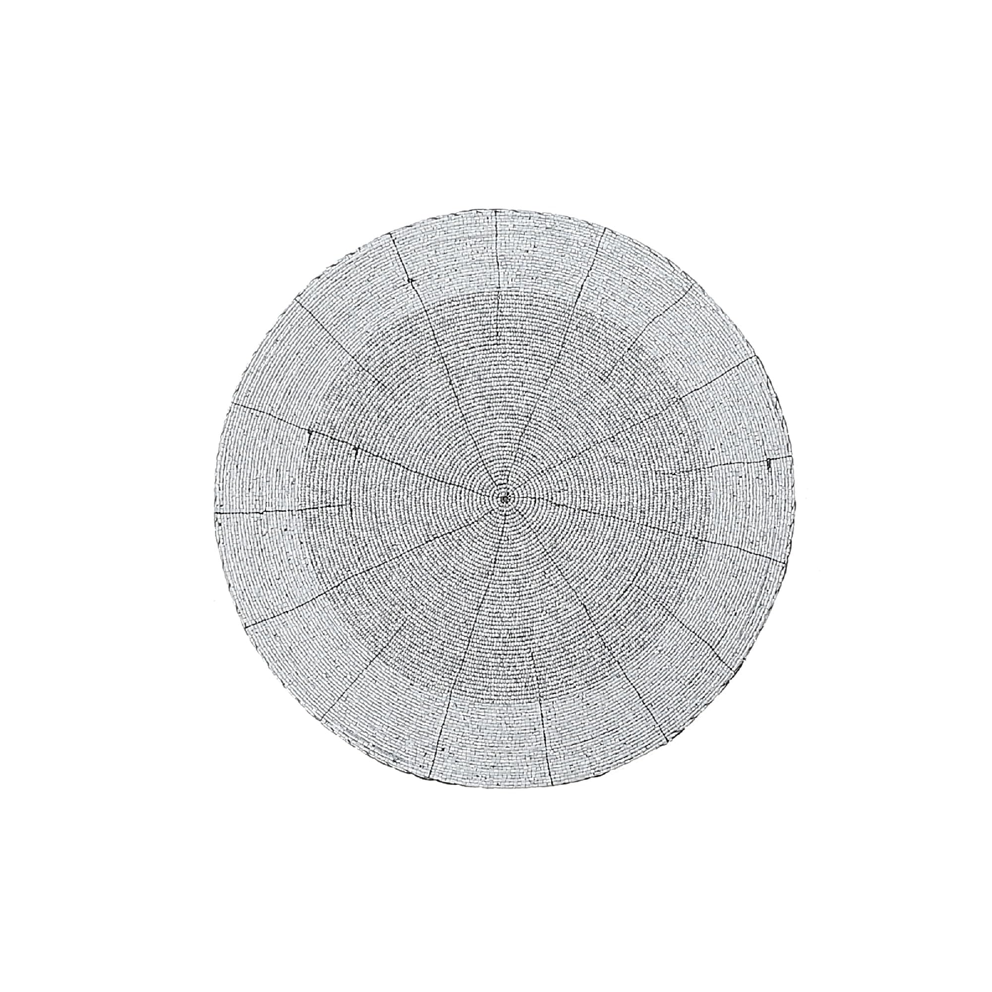 Round Placemat White Set of 4 - From Where - 