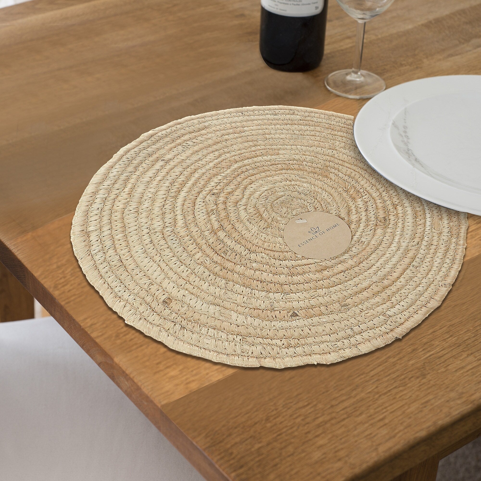 Round Rope Braided Placemat Set of 12 - From Where - 