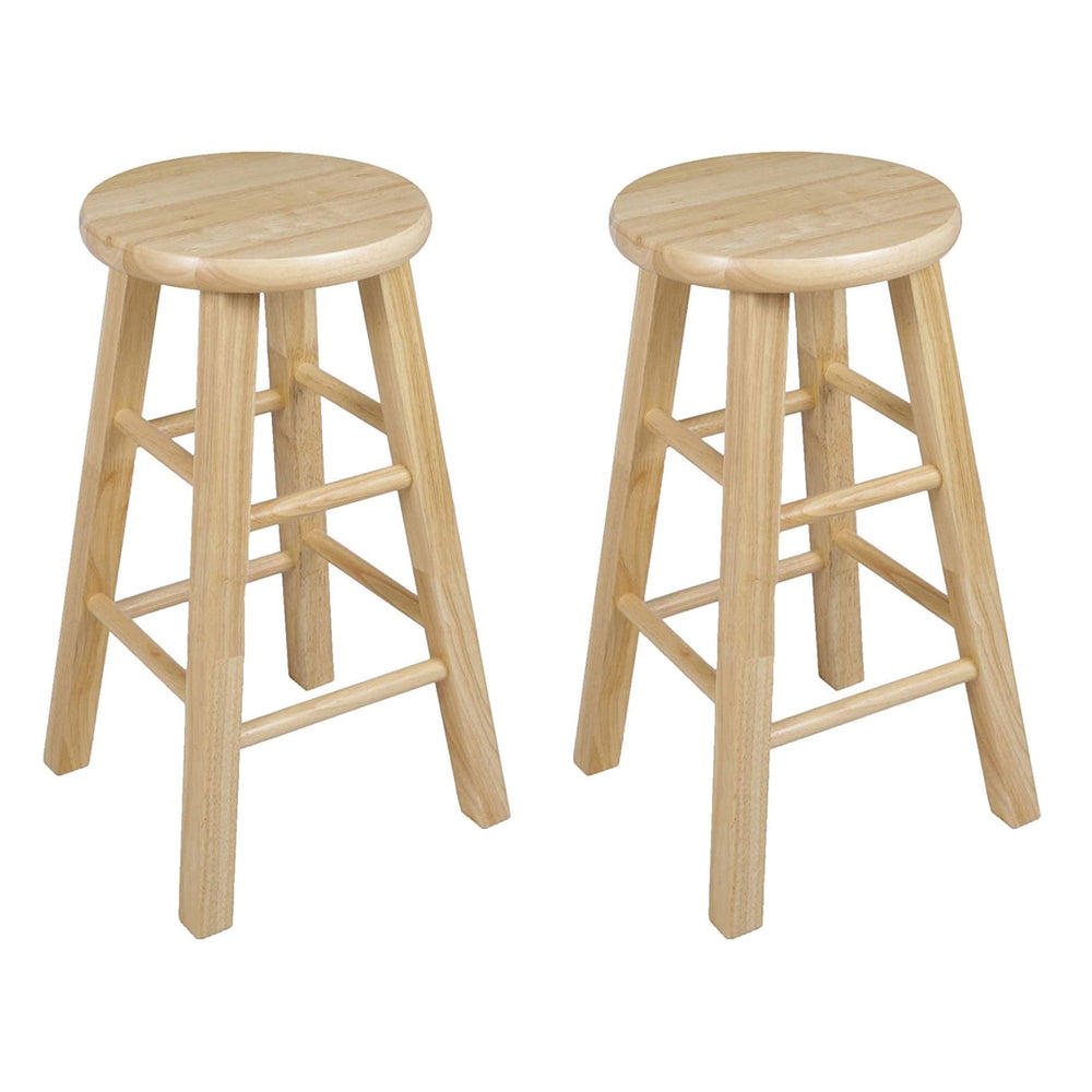Round - Seat 24 - Inch Kitchen Stools - From Where -