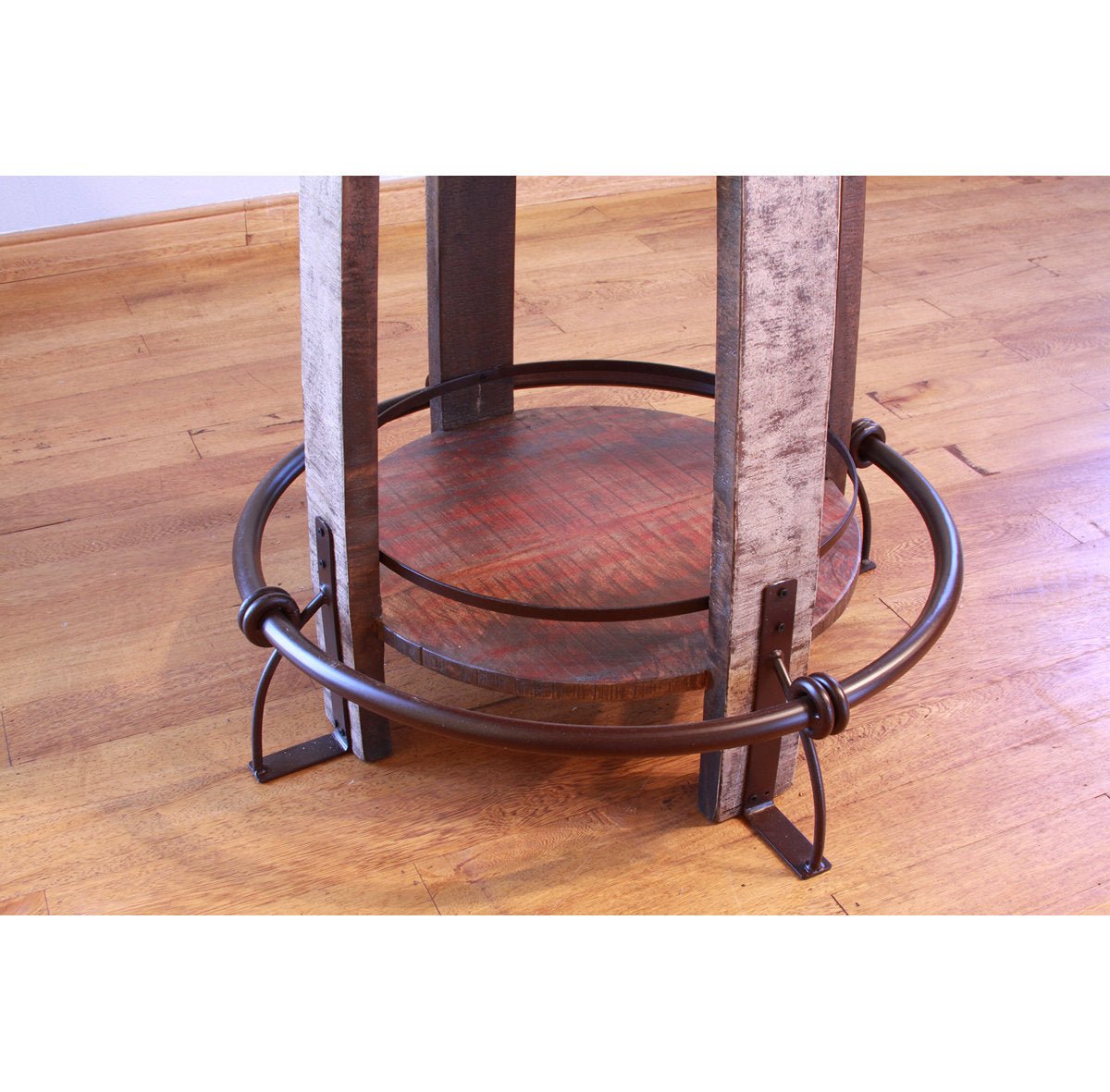 Round Solid Pine Wood Bistro Table - From Where - 