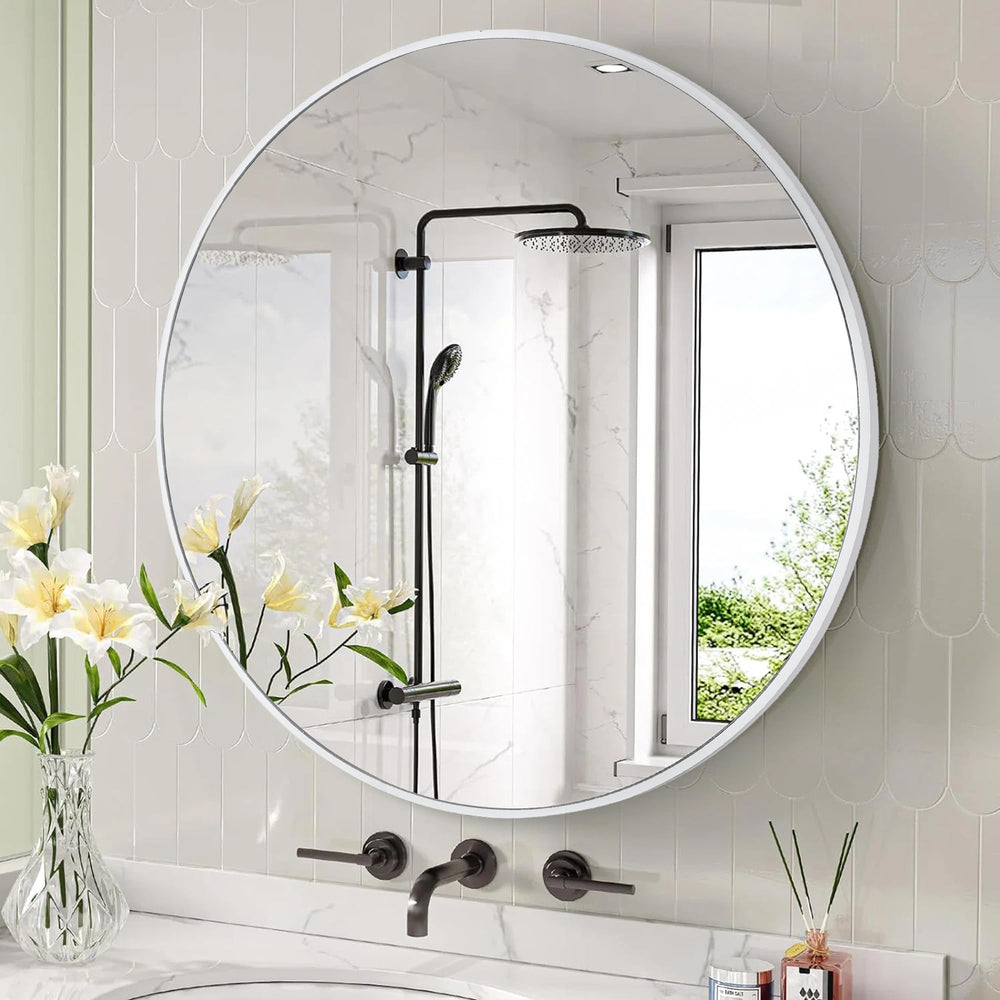 Round Wall Mirror 24 Inch - From Where - 