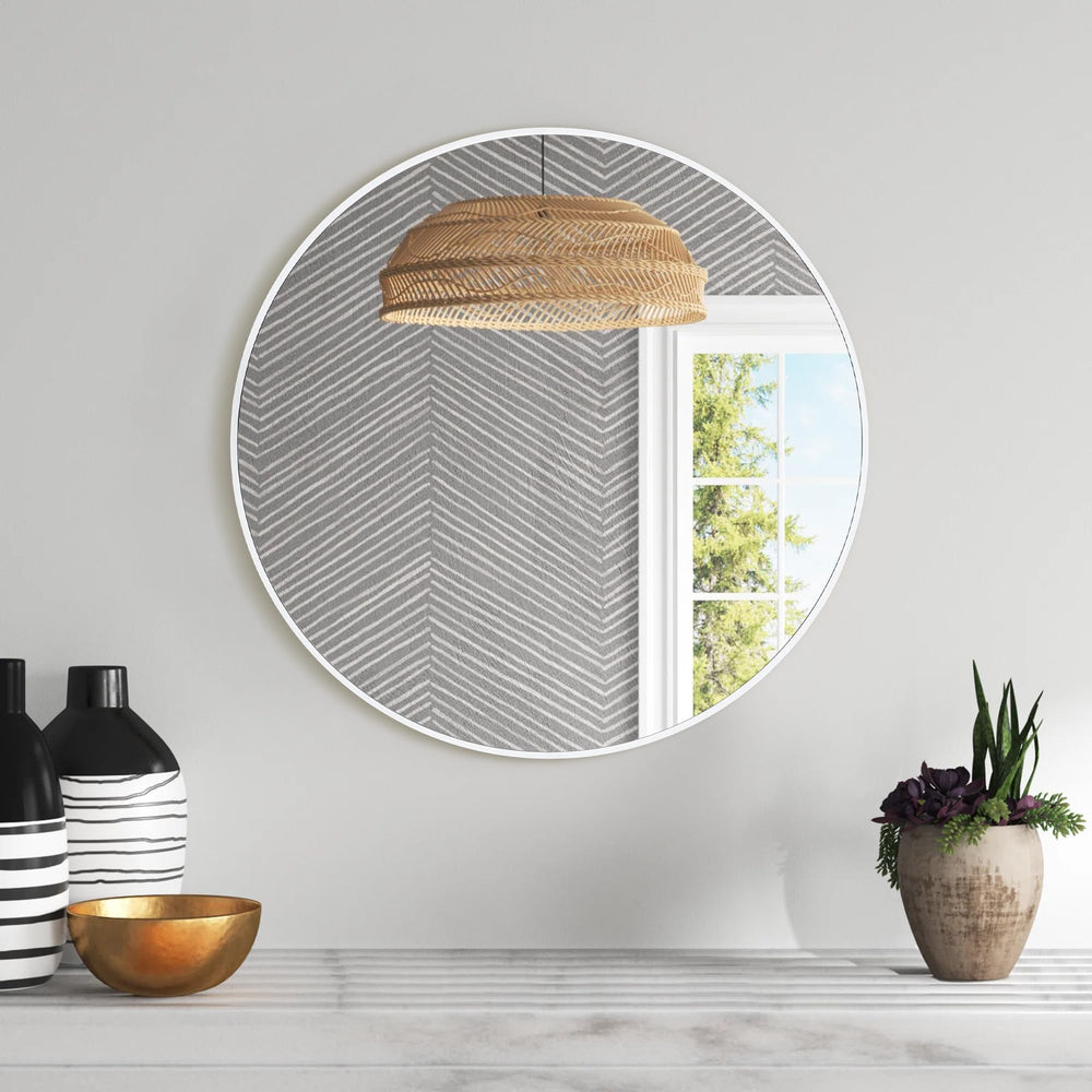 Round Wall Mirror 24 Inch - From Where - 
