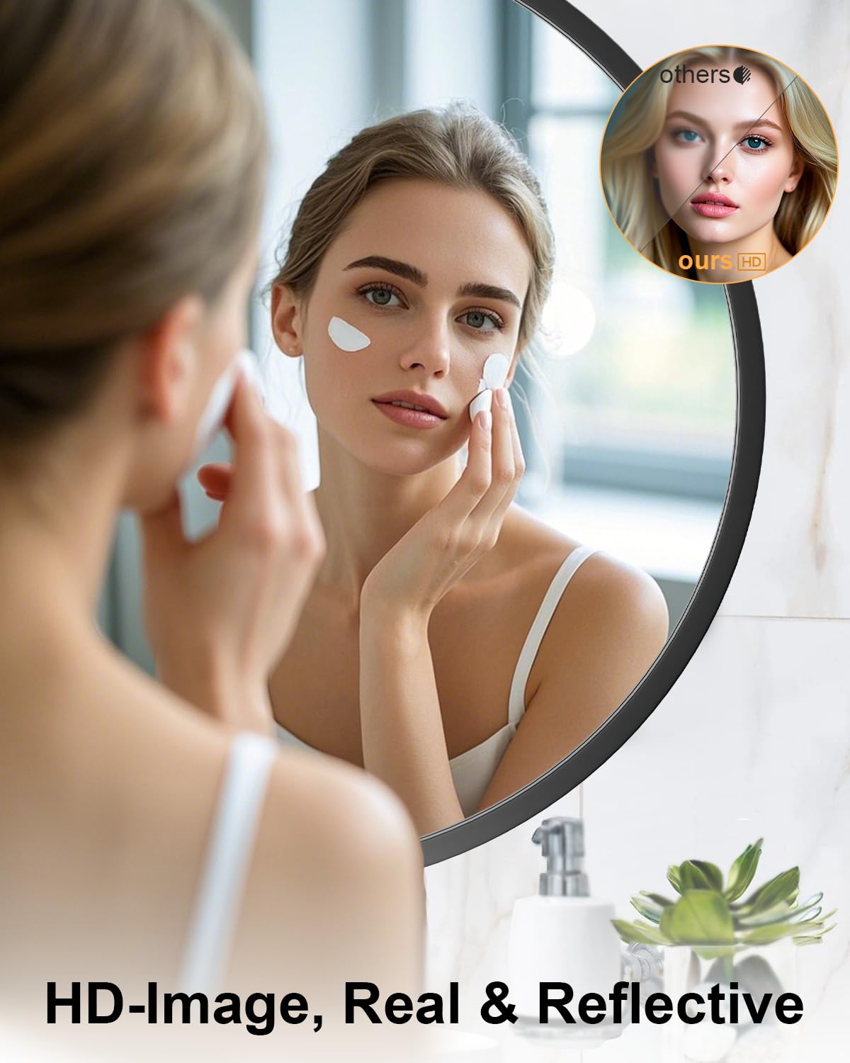Round Wall Mount Bathroom Mirror - From Where - 