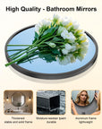 Round Wall Mount Bathroom Mirror - From Where - 