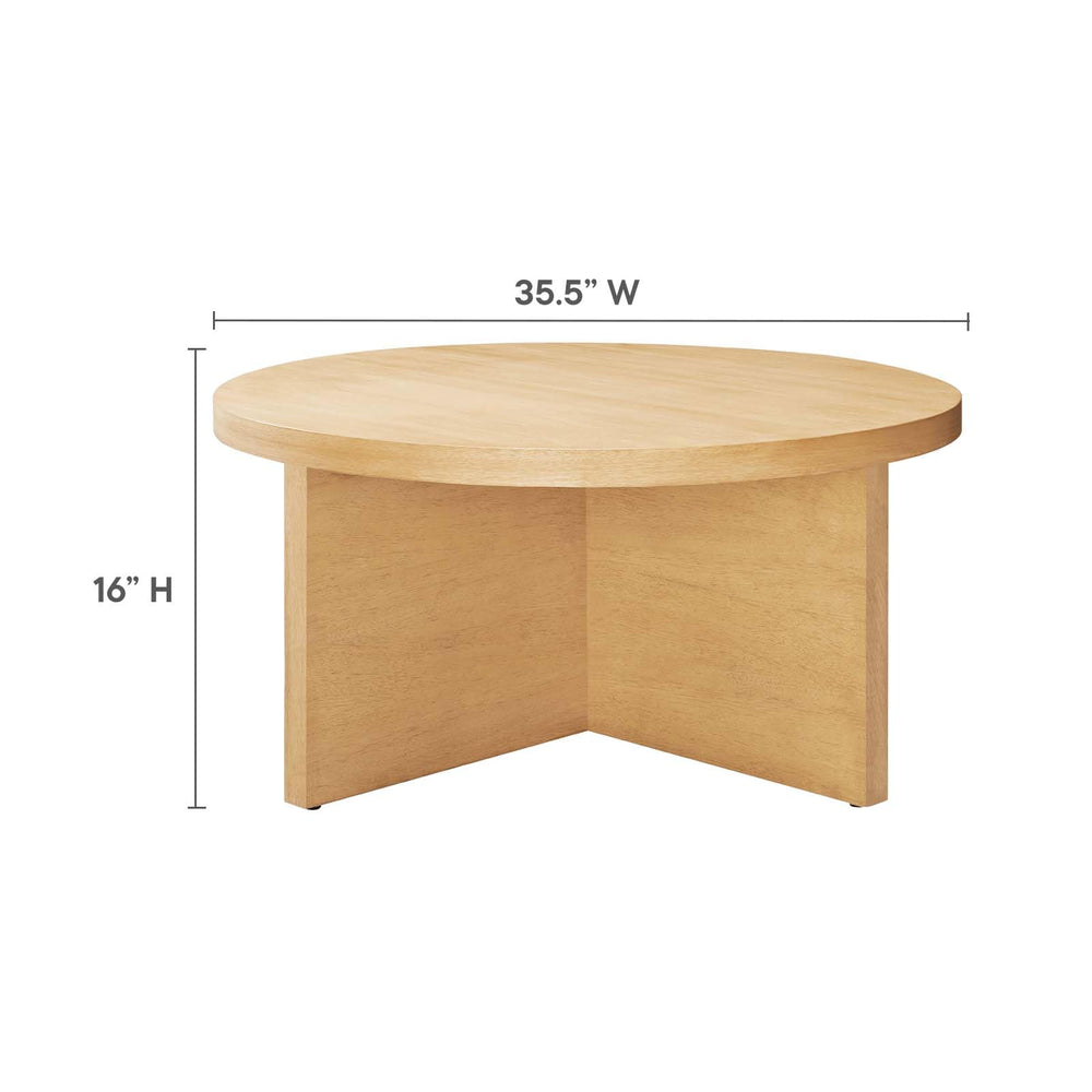 Round Wood Coffee Table - From Where - 