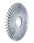 Round Wood Frame with Sunburst Design - From Where - 