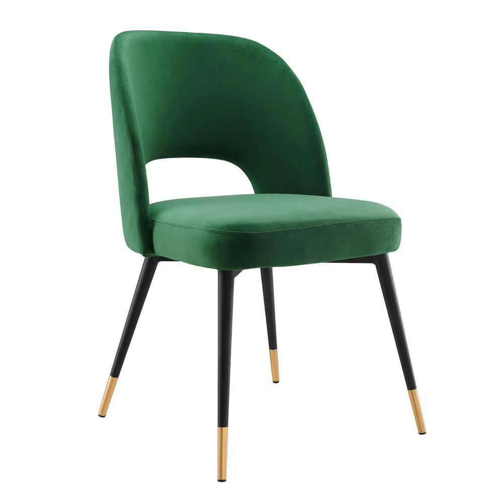 Rouse Velvet Dining Side Chair - From Where Finds - 