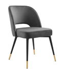 Rouse Velvet Dining Side Chair - From Where Finds - 