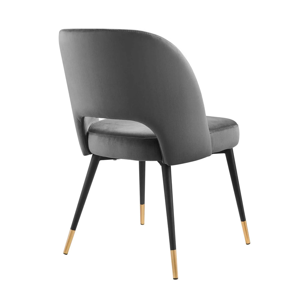 Rouse Velvet Dining Side Chair - From Where Finds - 