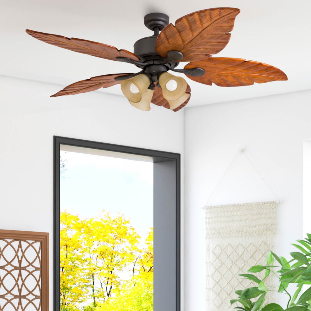 Royal Palm 52" Tropical Ceiling Fan - From Where - 