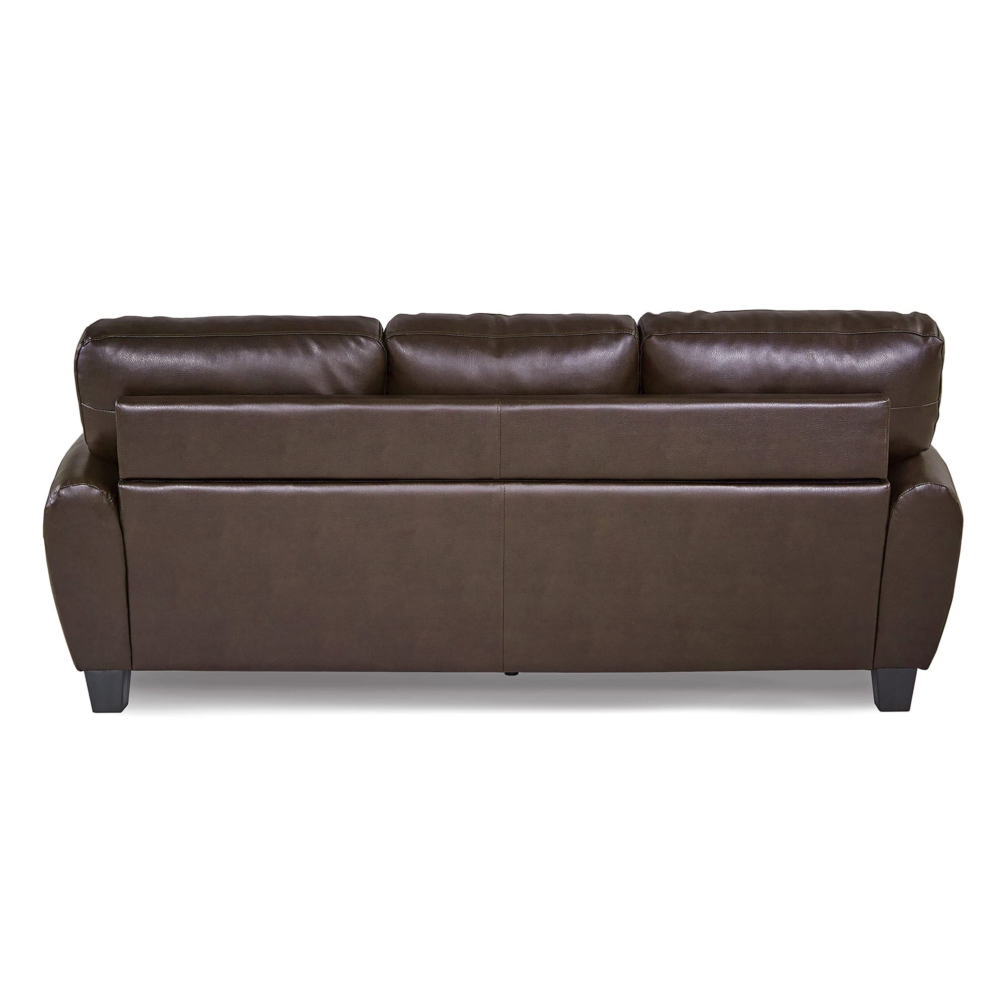 Rubin 85" Bonded Leather Sofa - From Where - 