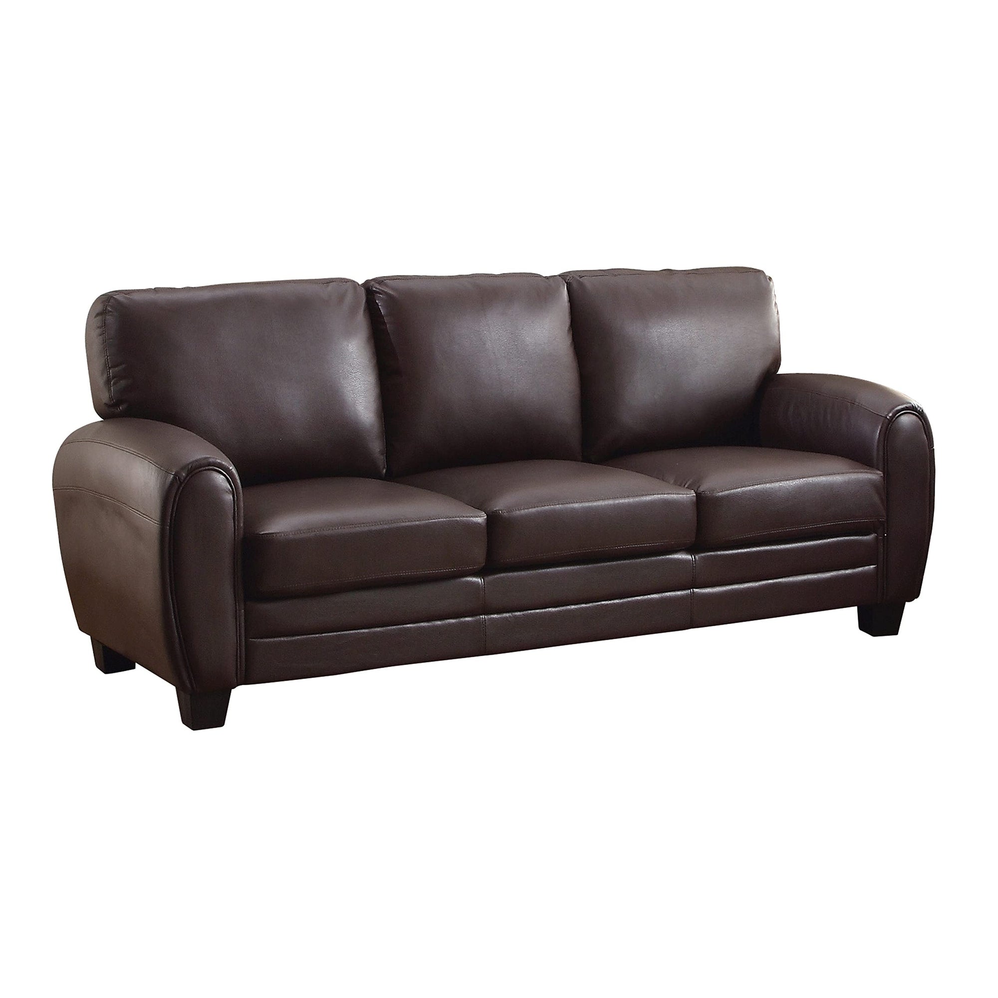 Rubin 85&quot; Bonded Leather Sofa - From Where - 