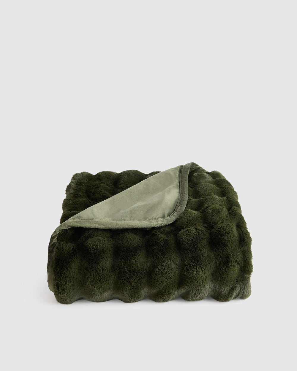 Ruched Faux Fur Throw - From Where Finds -