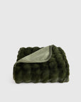 Ruched Faux Fur Throw - From Where Finds -