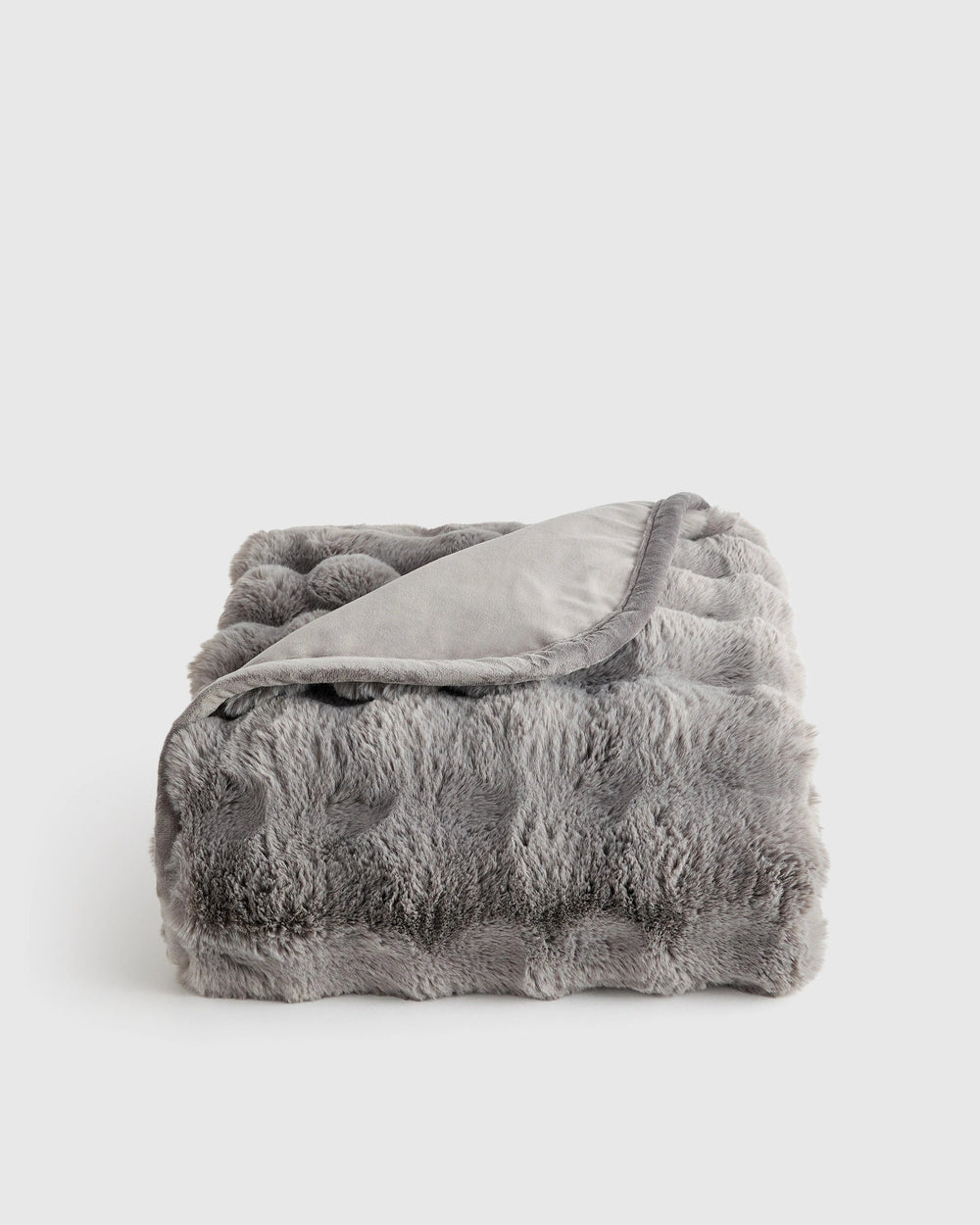 Ruched Faux Fur Throw - From Where Finds -