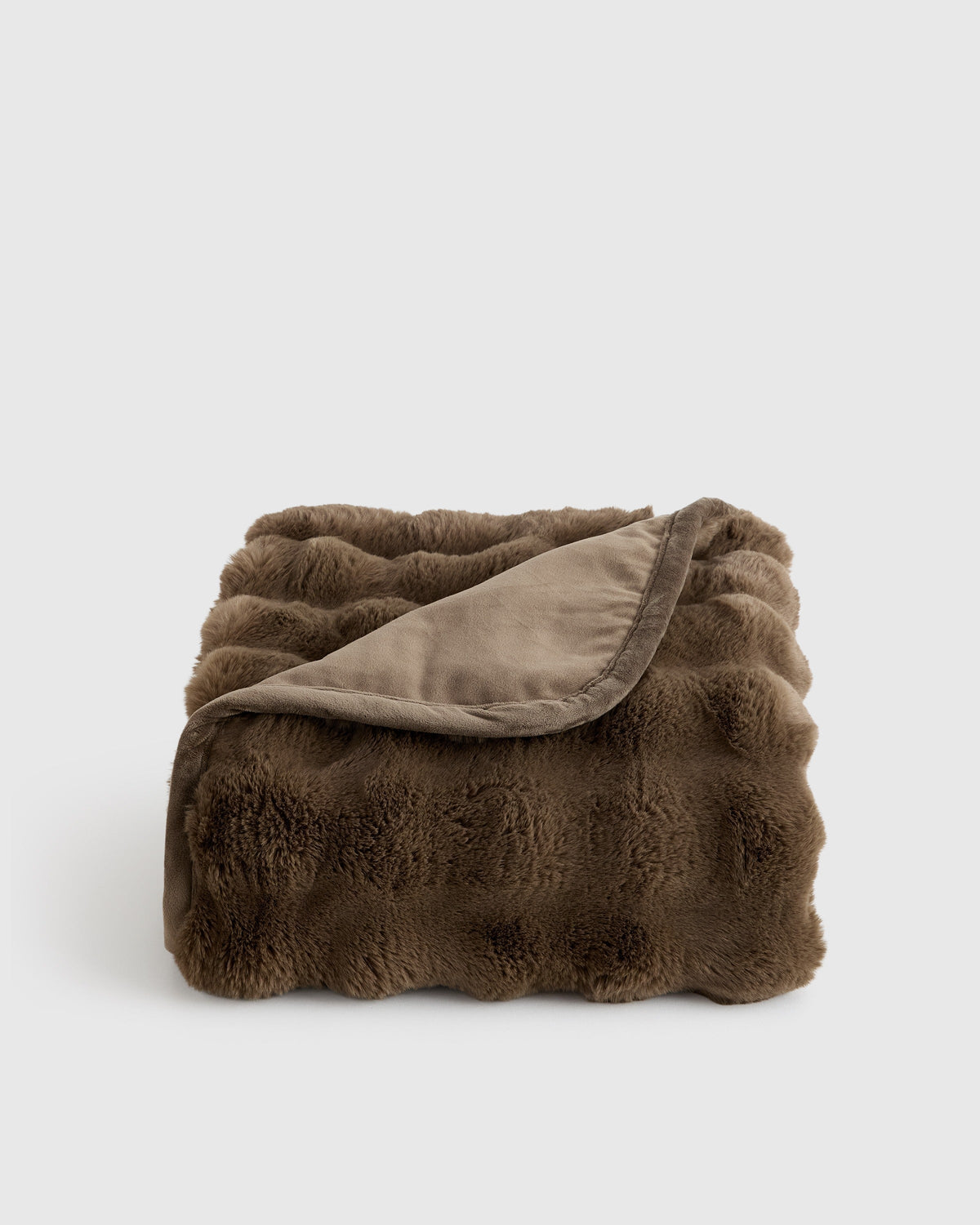 Ruched Faux Fur Throw - From Where Finds -