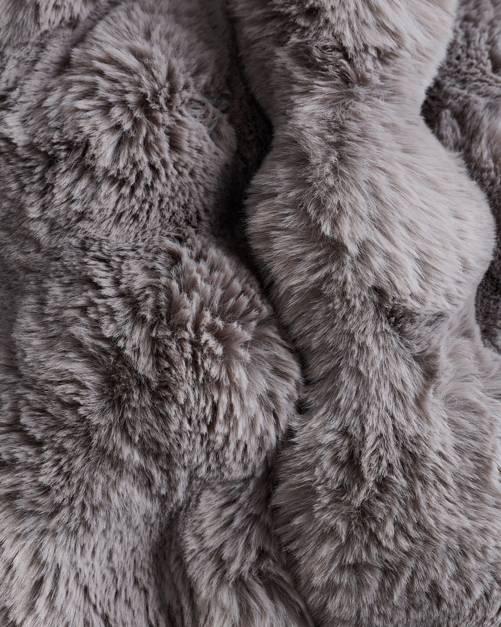 Ruched Faux Fur Throw - From Where Finds -