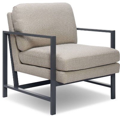 Russell Linen Accent Chair - From Where - 