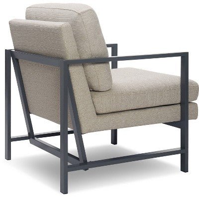 Russell Linen Accent Chair - From Where - 