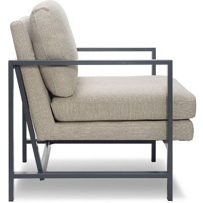 Russell Linen Accent Chair - From Where - 