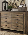 Rustic 6 Drawer Dresser - From Where - 