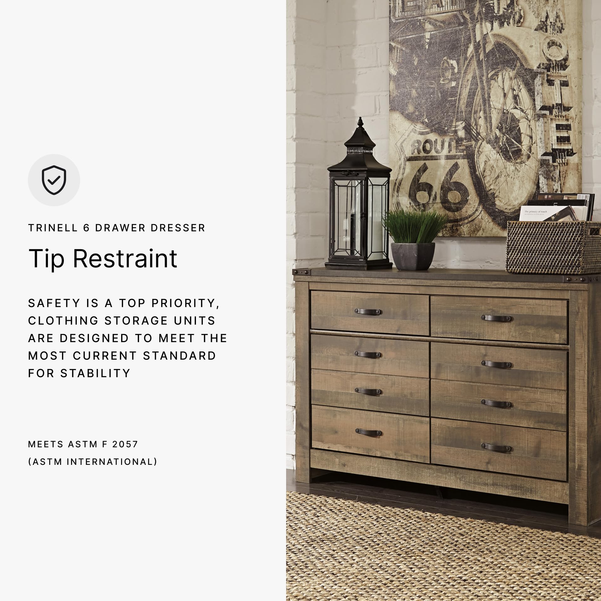 Rustic 6 Drawer Dresser - From Where - 