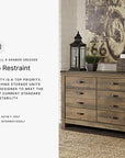 Rustic 6 Drawer Dresser - From Where - 