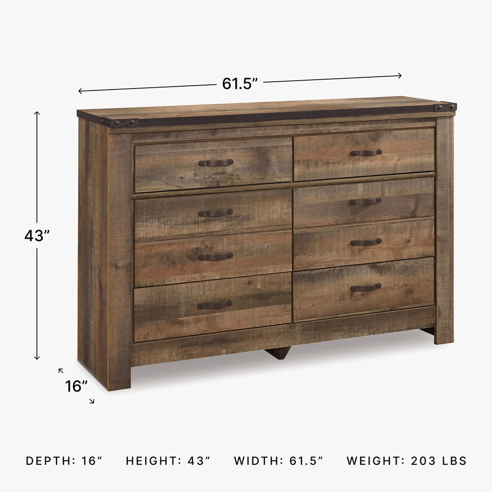 Rustic 6 Drawer Dresser - From Where - 