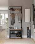 Rustic Brown Coat Rack - From Where - 
