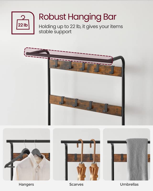 Rustic Brown Coat Rack - From Where - 