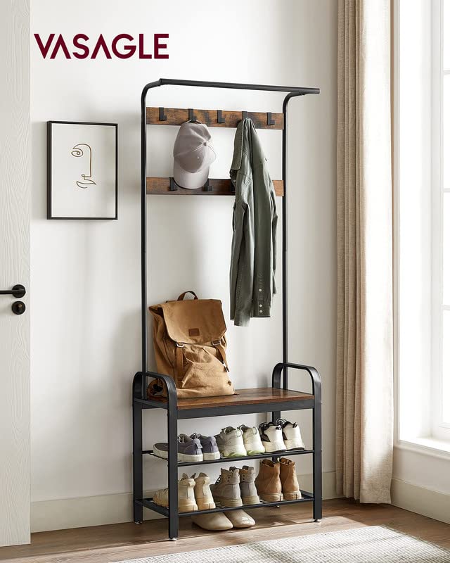 Rustic Brown Coat Rack - From Where - 