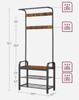 Rustic Brown Coat Rack - From Where - 